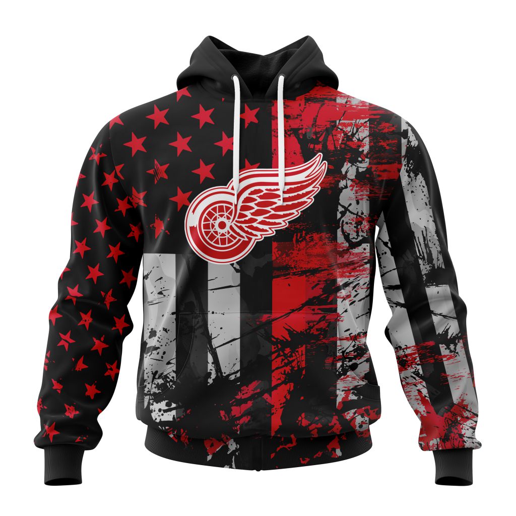 Personalized Detroit Red Wings Specialized Jersey For America Pullover Hoodie
