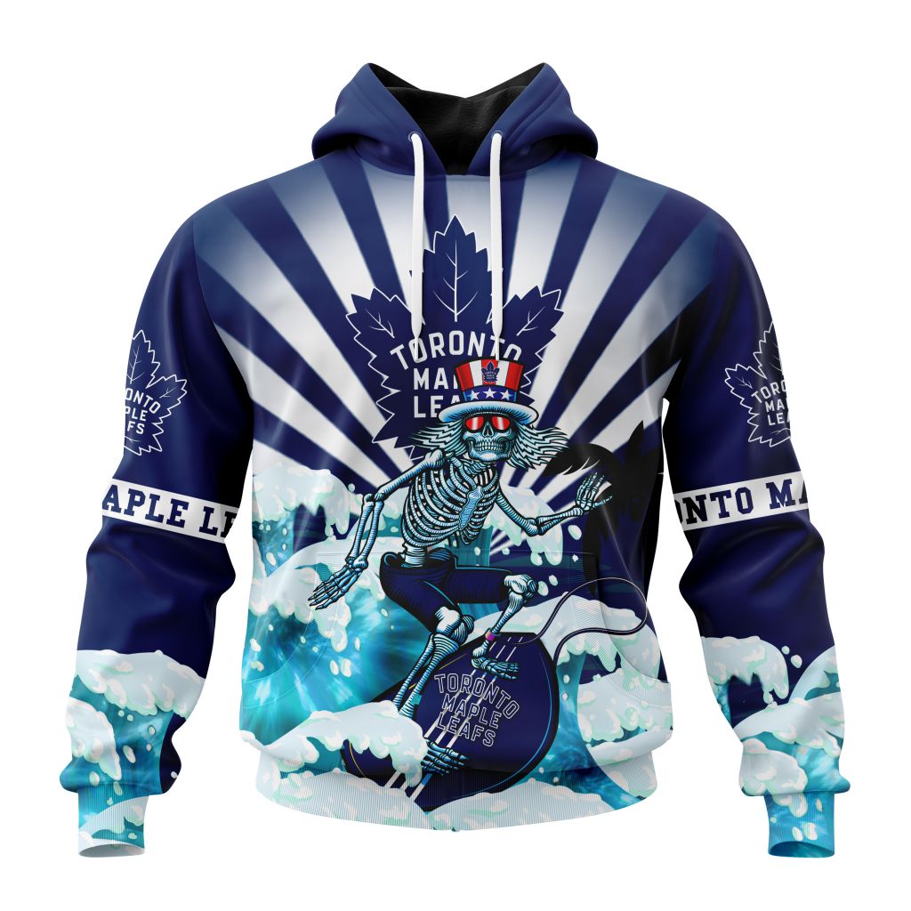 Nhl Toronto Maple Leafs Specialized Kits For The Grateful Dead Pullover Hoodie