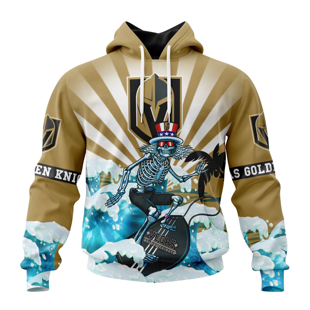 Nhl Vegas Golden Knights Specialized Kits For The Grateful Dead Pullover Hoodie
