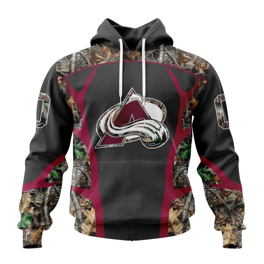 Customized Nhl Colorado Avalanche Special Camo Hunting Design Hoodie
