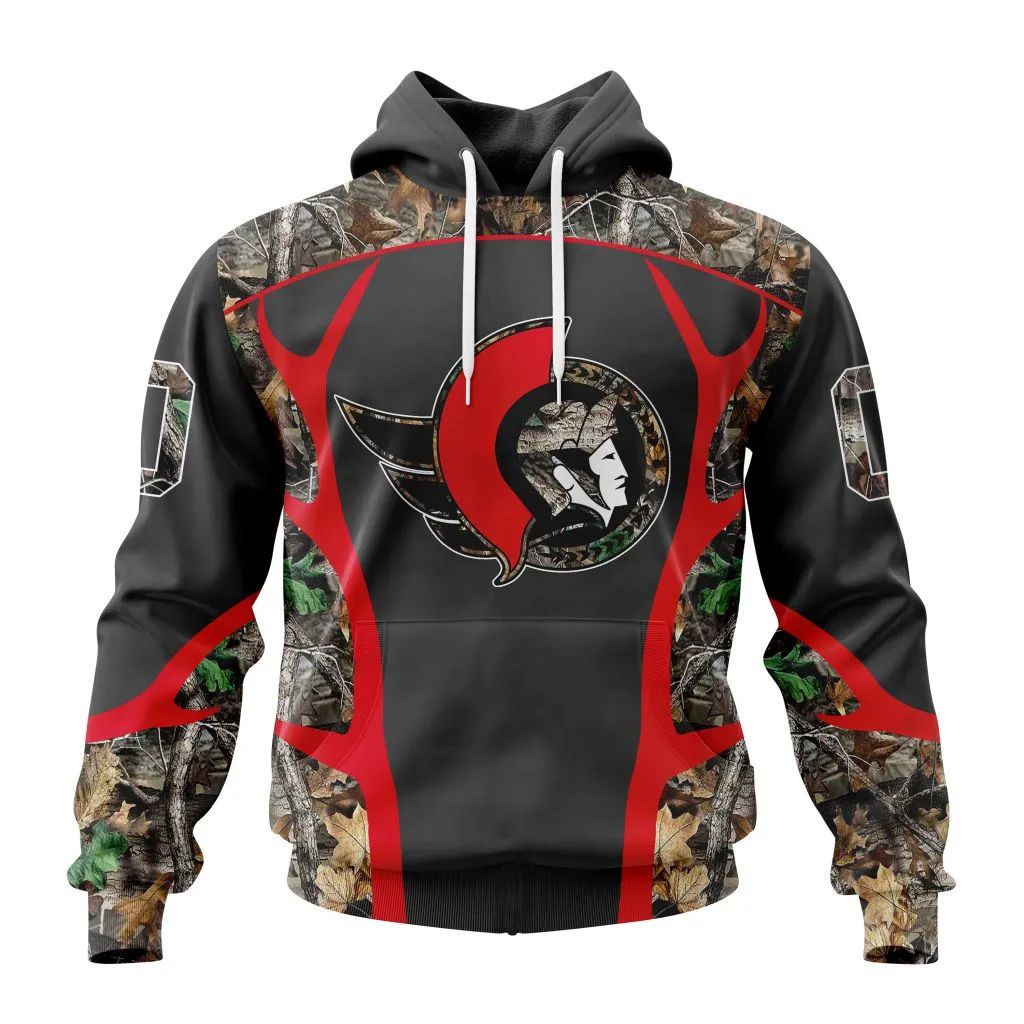 Customized Nhl Ottawa Senators Special Camo Hunting Design Hoodie