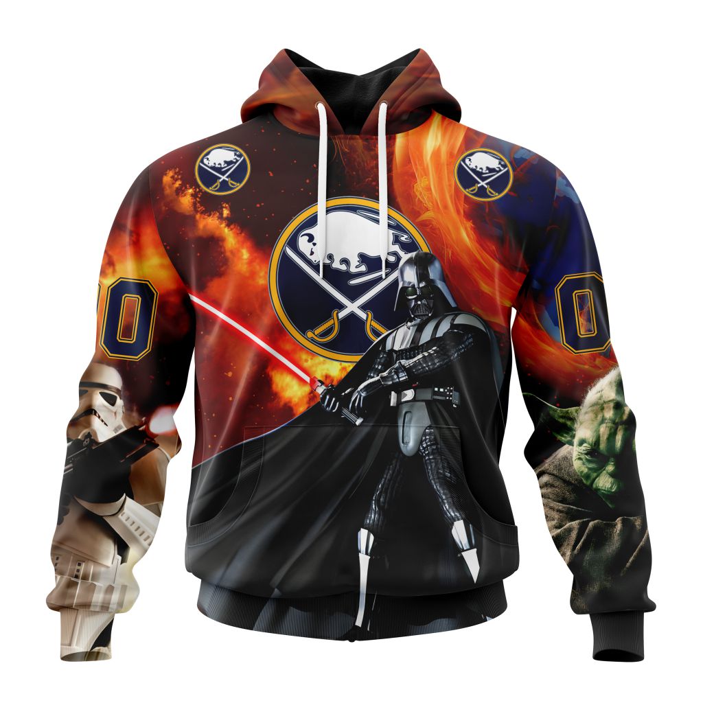 Customized Nhl Buffalo Sabres Specialized Darth Vader Star Wars Pullover Hoodie