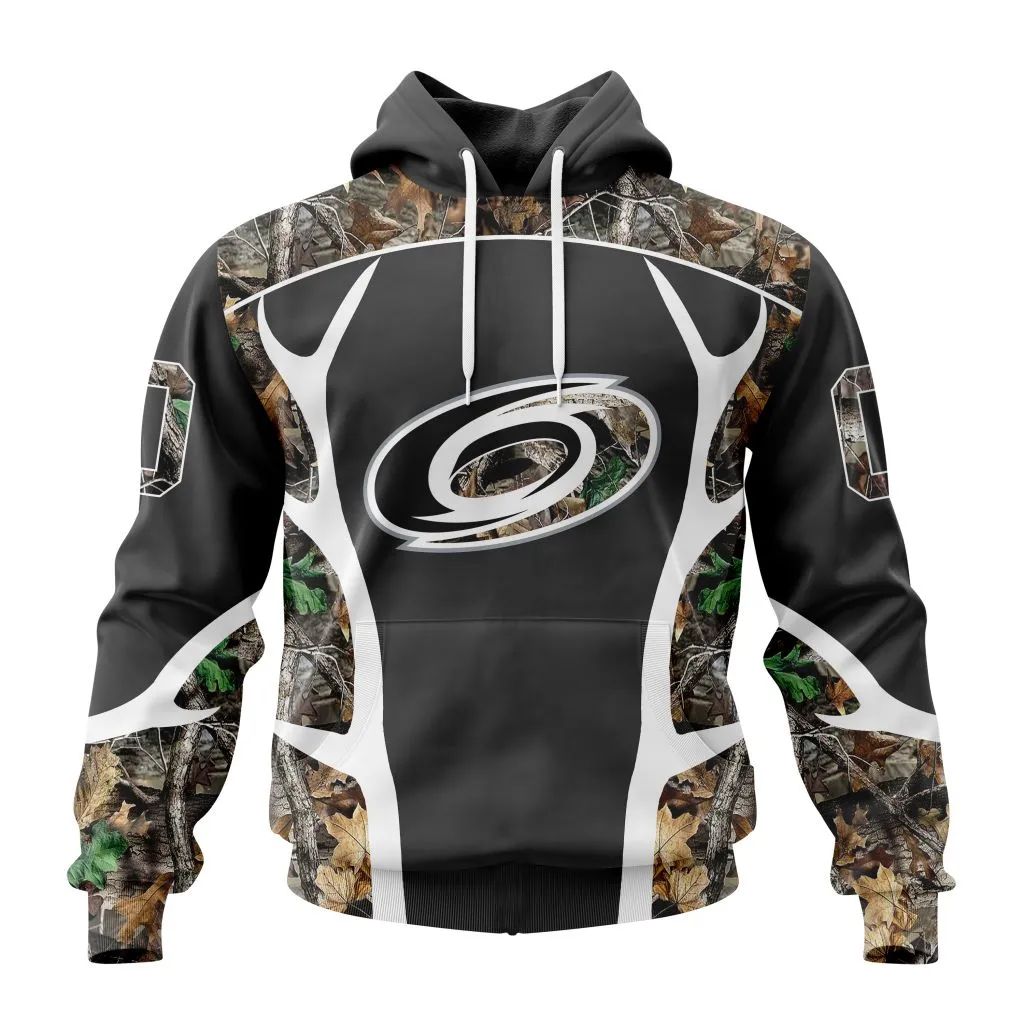Customized Nhl Carolina Hurricanes Special Camo Hunting Design Hoodie