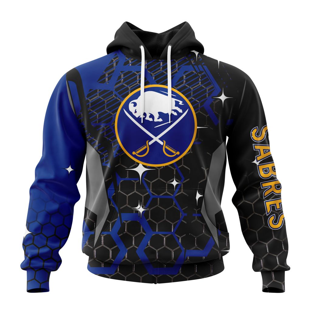 Customized Nhl Buffalo Sabres Specialized Design With Motocross Style Pullover Hoodie