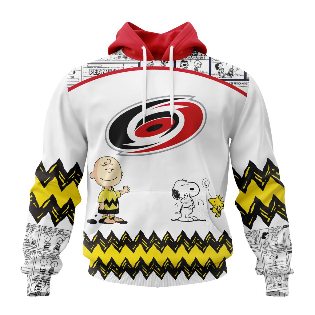 Customized Nhl Carolina Hurricanes Special Snoopy Design Pullover Hoodie