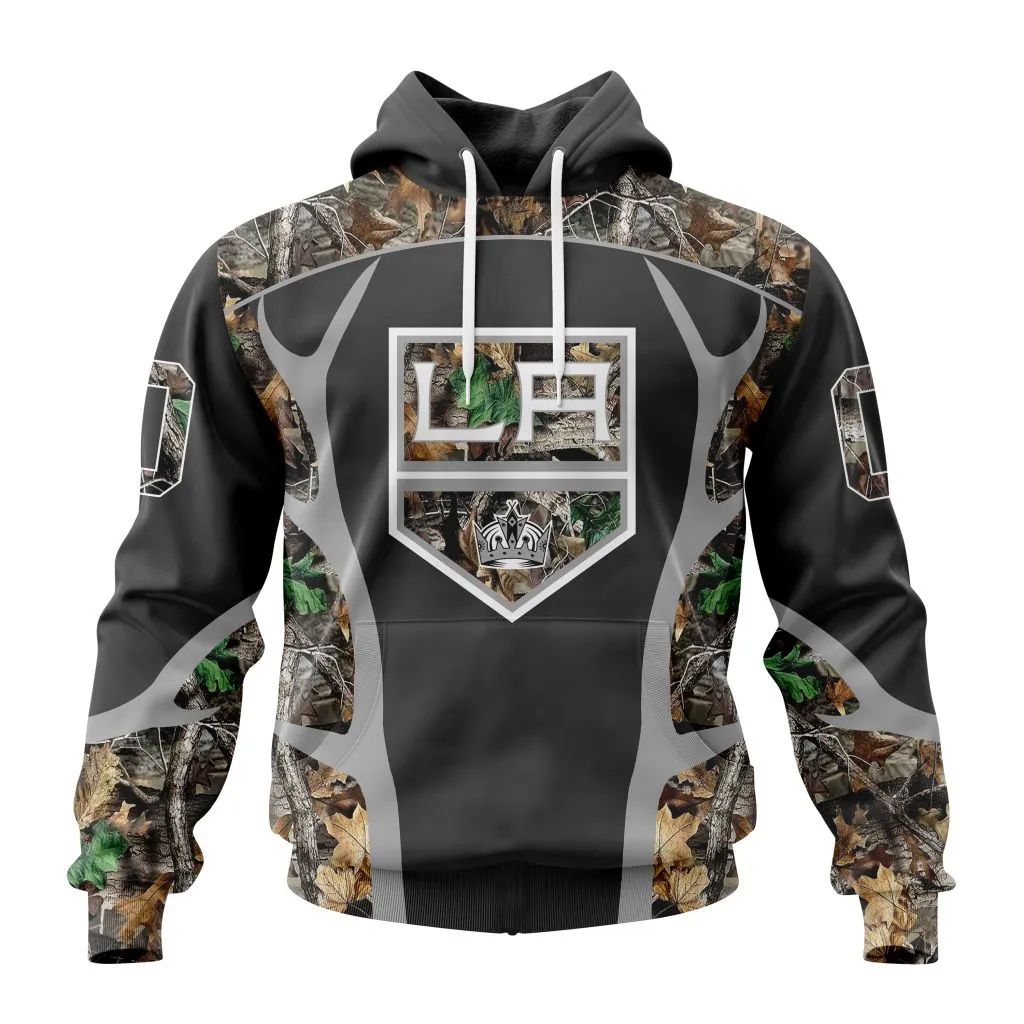 Customized Nhl Los Angeles Kings Special Camo Hunting Design Hoodie
