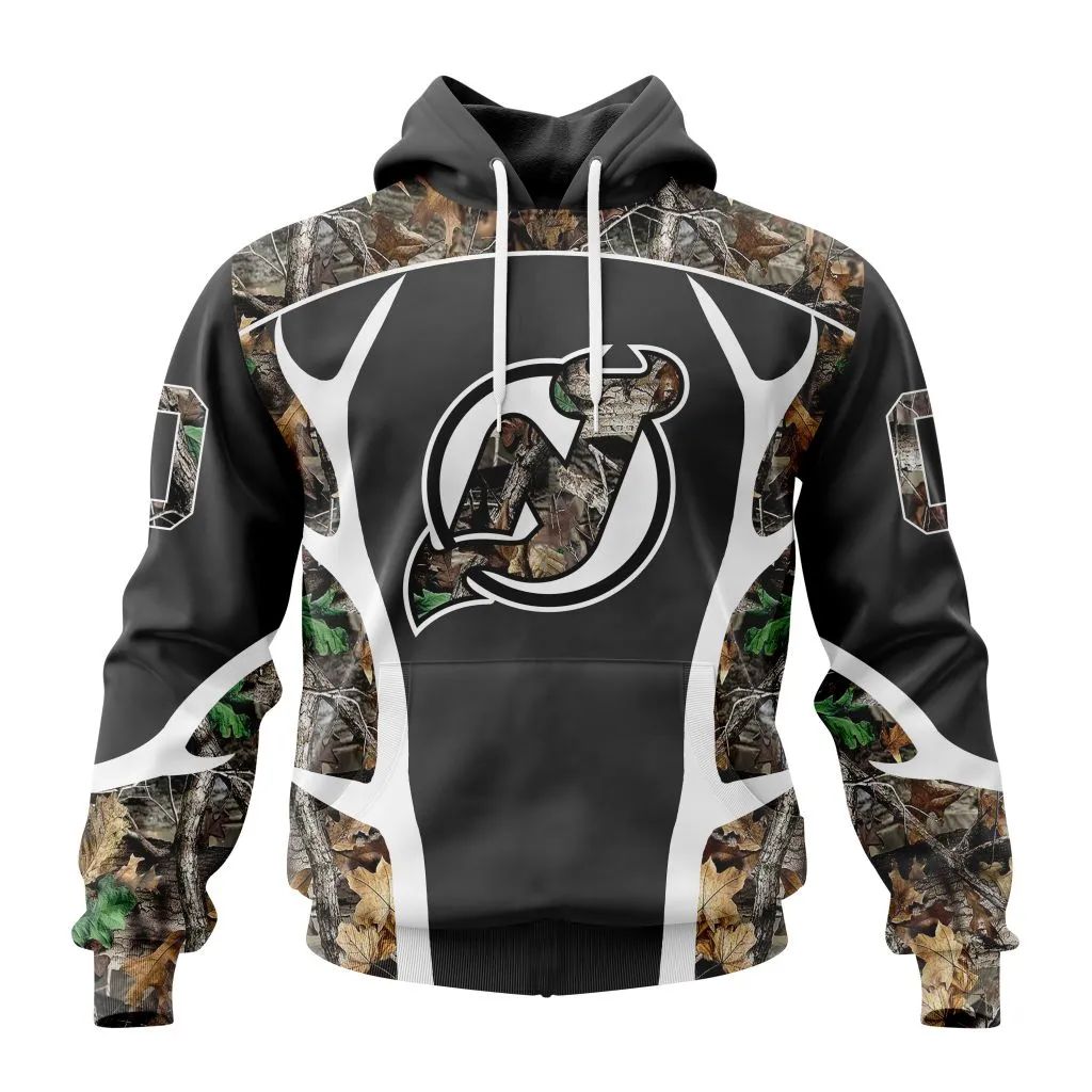 Customized Nhl New Jersey Devils Special Camo Hunting Design Hoodie