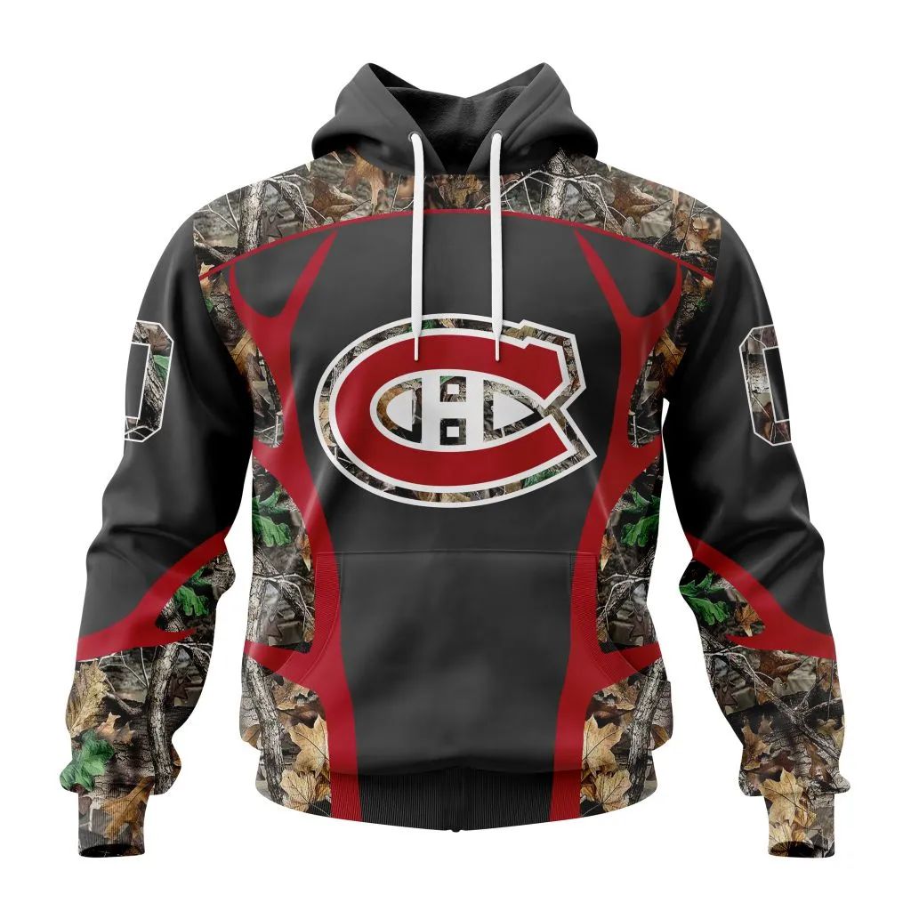 Customized Nhl Montreal Canadiens Special Camo Hunting Design Hoodie