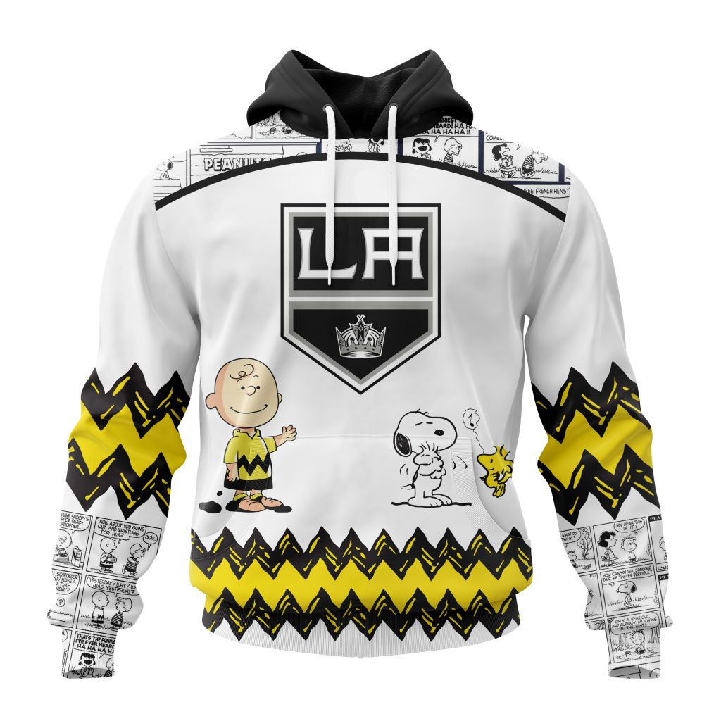 Customized Nhl Los Angeles Kings Special Snoopy Design Pullover Hoodie