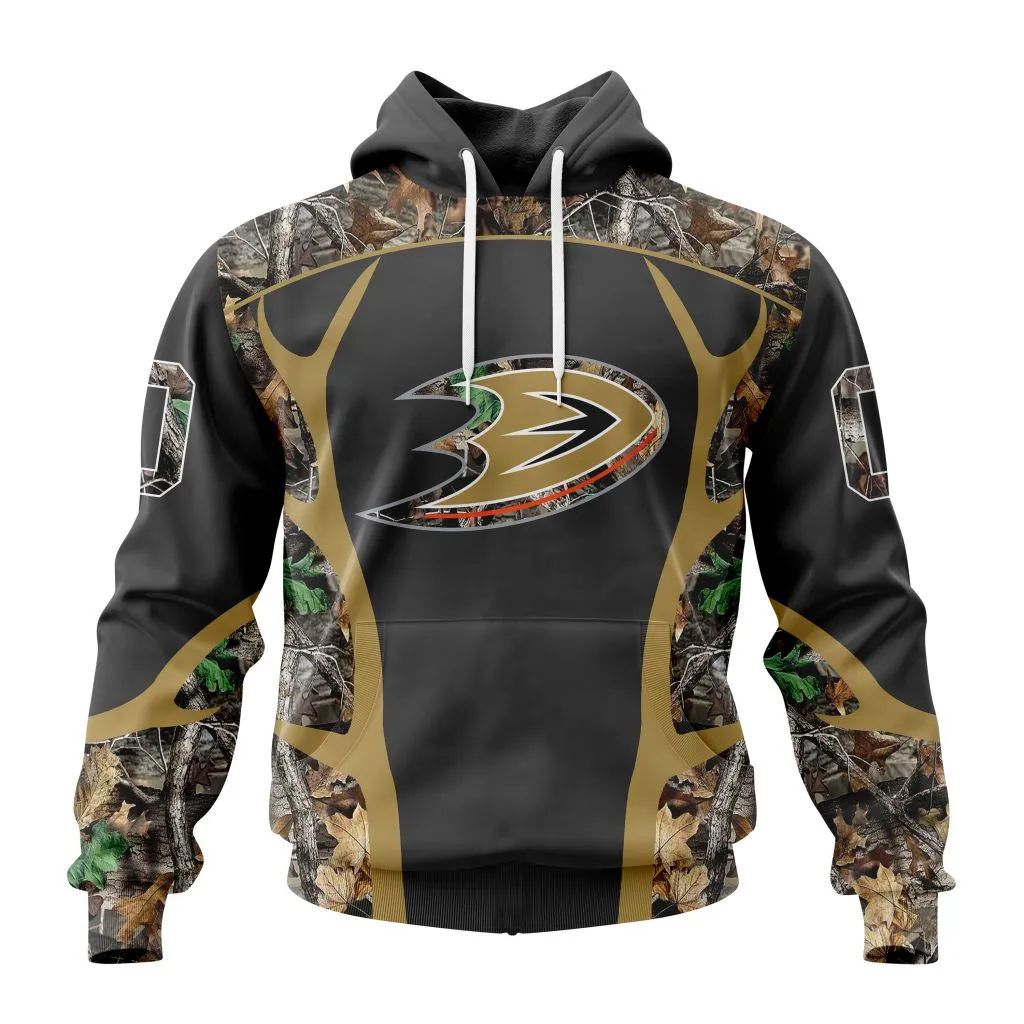 Customized Nhl Anaheim Ducks Special Camo Hunting Design Hoodie