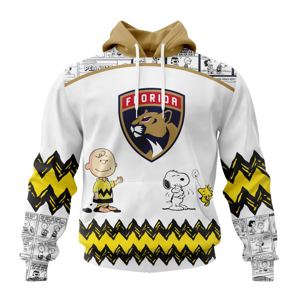 Customized Nhl Florida Panthers Special Snoopy Design Pullover Hoodie