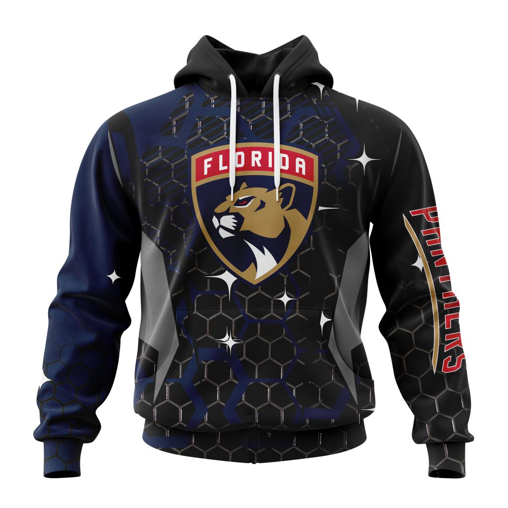 Customized Nhl Florida Panthers Specialized Design With Motocross Style Pullover Hoodie