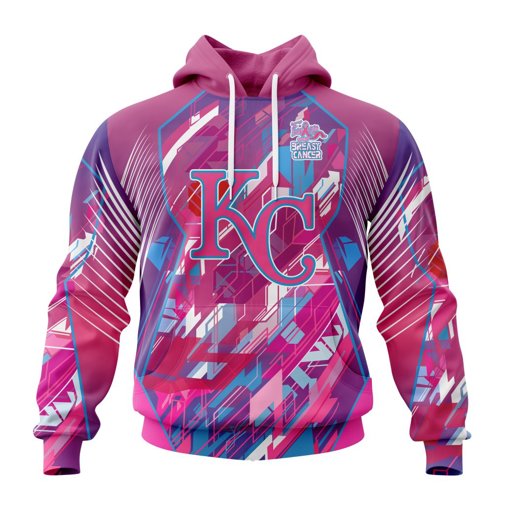 Mlb Kansas City Royals Specialized Design I Pink I Can Fearless Again Breast Cancer Pullover Hoodie
