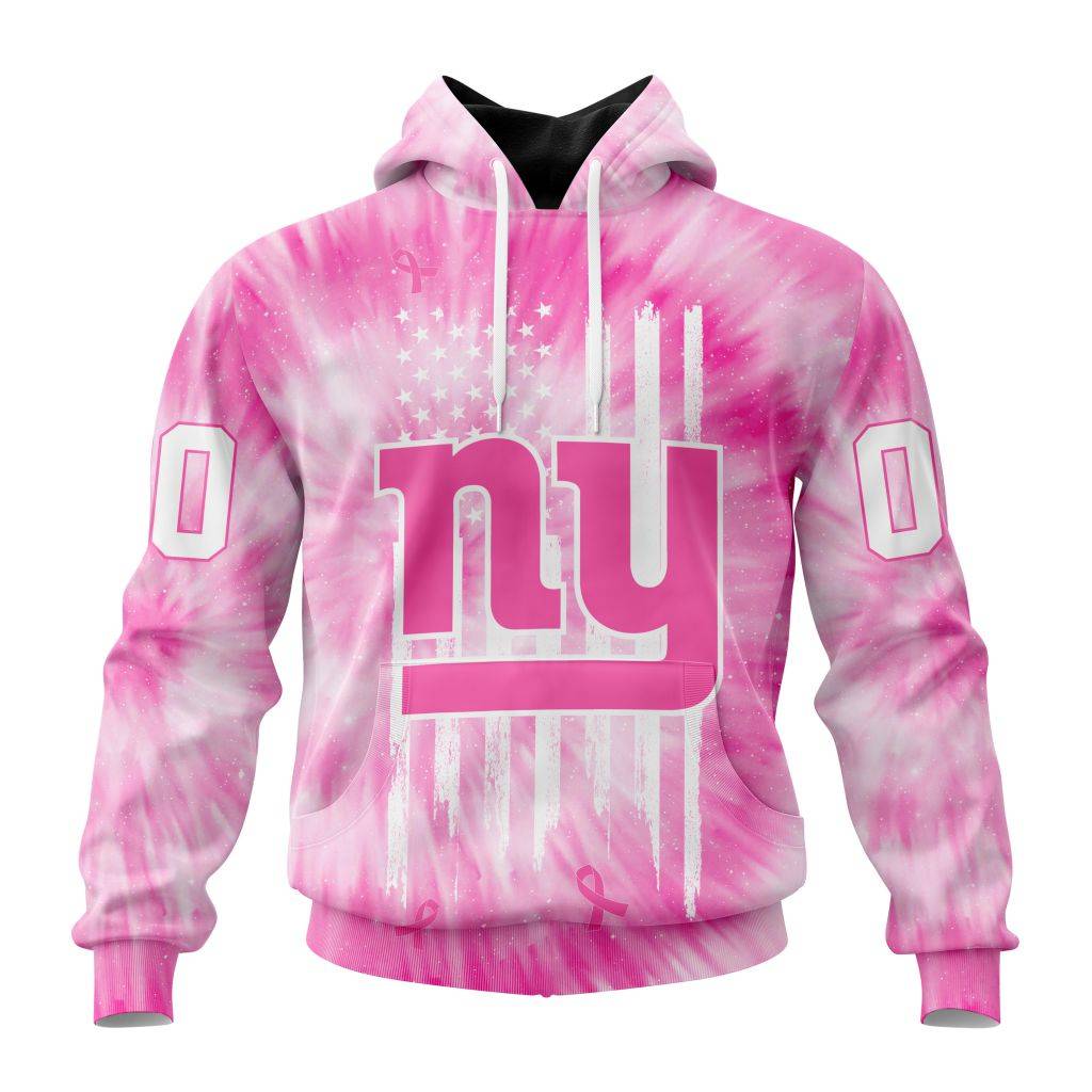 Personalized Nfl New York Giants Special Pink Tie-Dye Hoodie