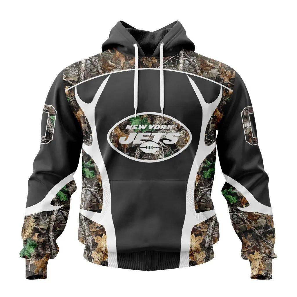 Personalized Nfl New York Jets Camo Hunting Design Hoodie
