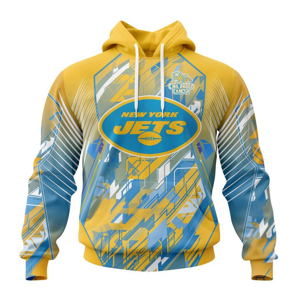 Personalized Nfl New York Jets Fearless Against Childhood Cancers Hoodie