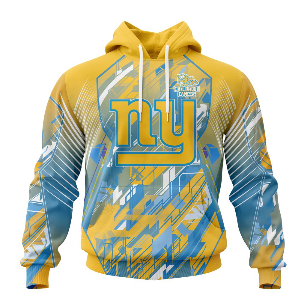 Personalized Nfl New York Giants Fearless Against Childhood Cancers Hoodie