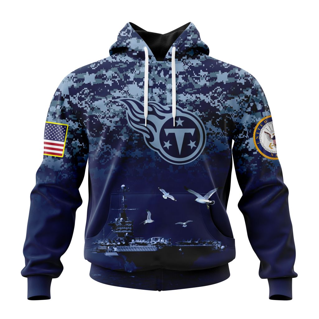 Personalized Nfl Tennessee Titans Honor Us Navy Veterans Hoodie