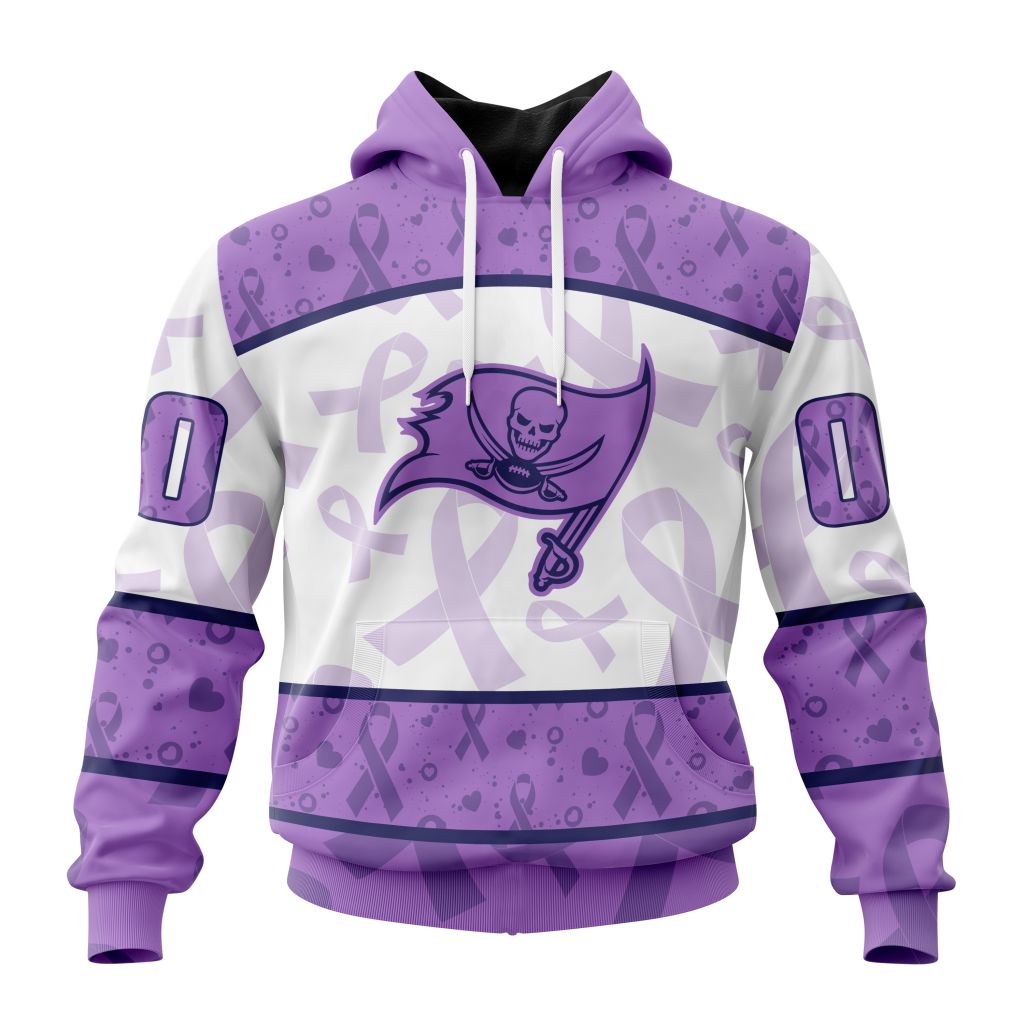 Personalized Nfl Tampa Bay Buccaneers Special Lavender Fights Cancer Hoodie