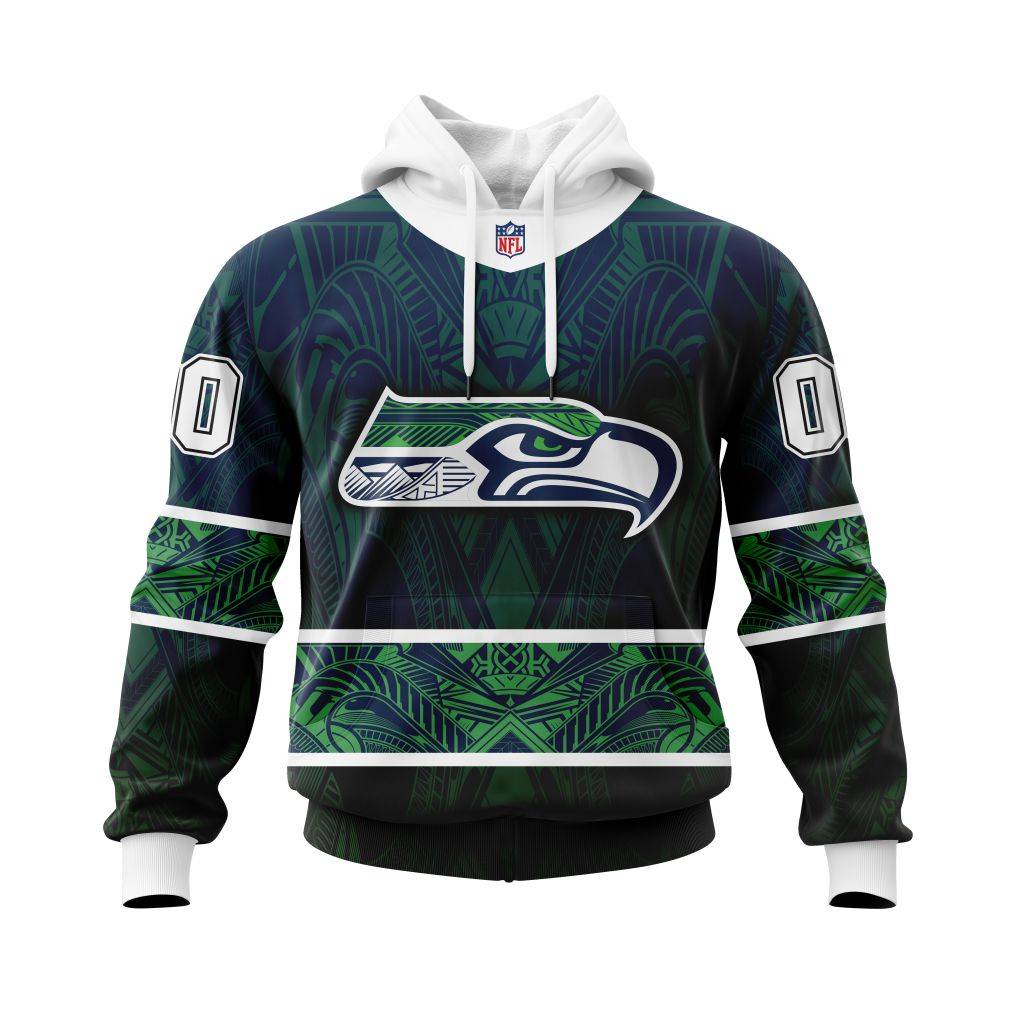 Personalized Nfl Seattle Seahawks Specialized Native With Samoa Culture Hoodie
