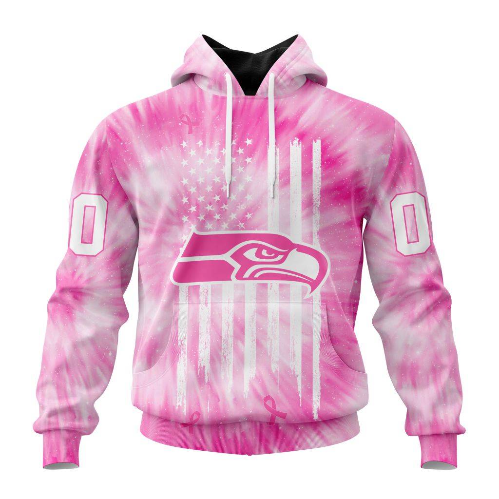 Personalized Nfl Seattle Seahawks Special Pink Tie-Dye Hoodie