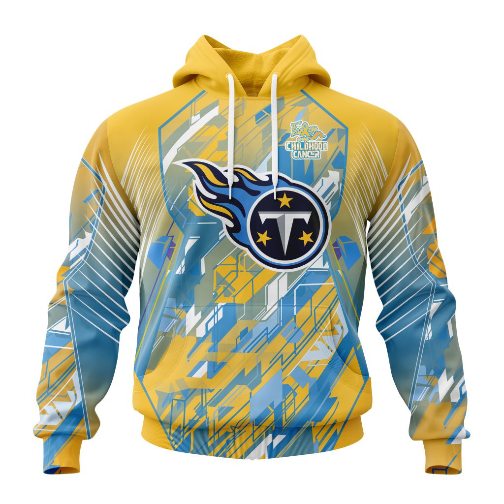 Personalized Nfl Tennessee Titans Fearless Against Childhood Cancers Hoodie