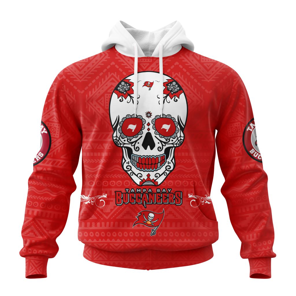 Personalized Nfl Tampa Bay Buccaneers Specialized Kits For Dia De Muertos Hoodie
