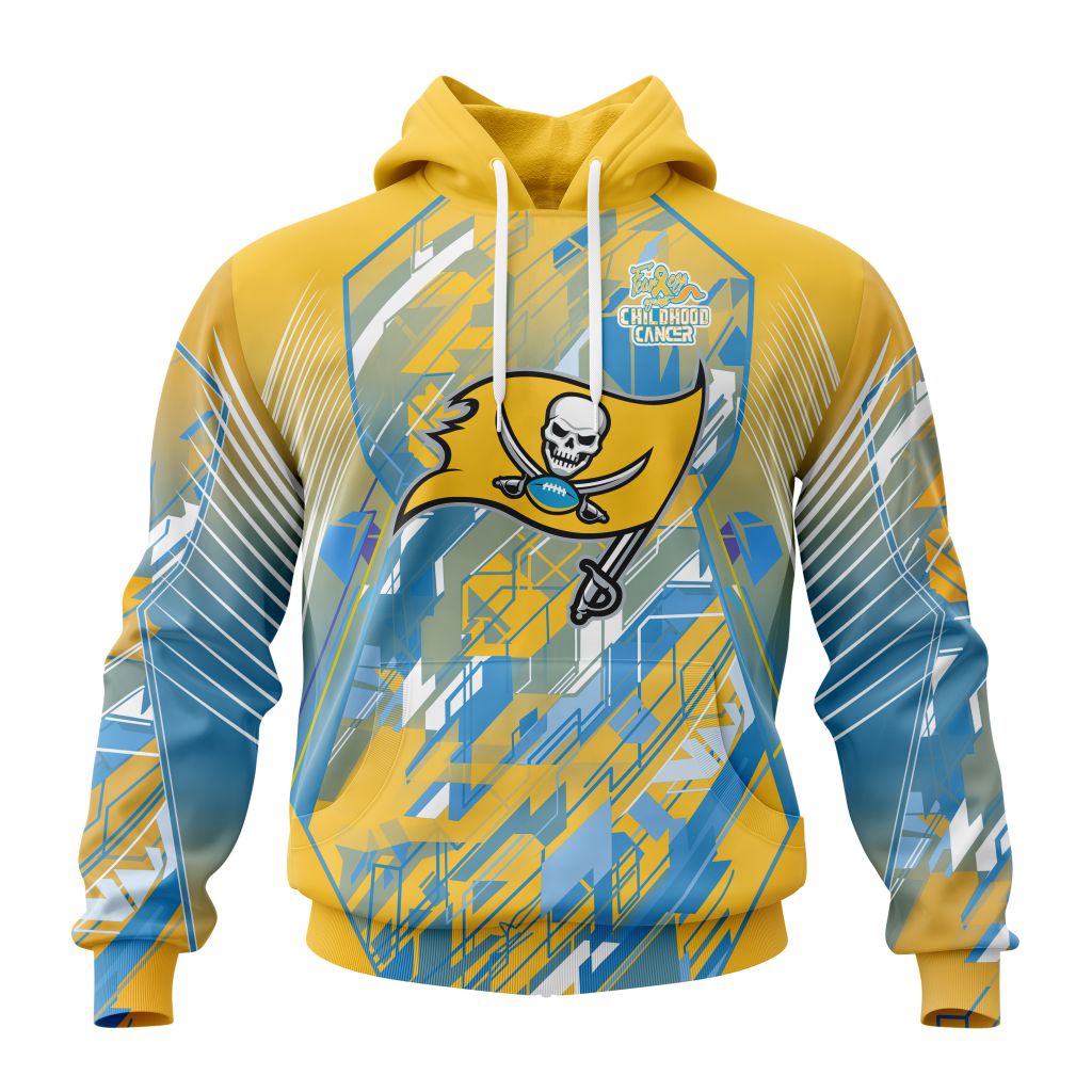 Personalized Nfl Tampa Bay Buccaneers Fearless Against Childhood Cancers Hoodie