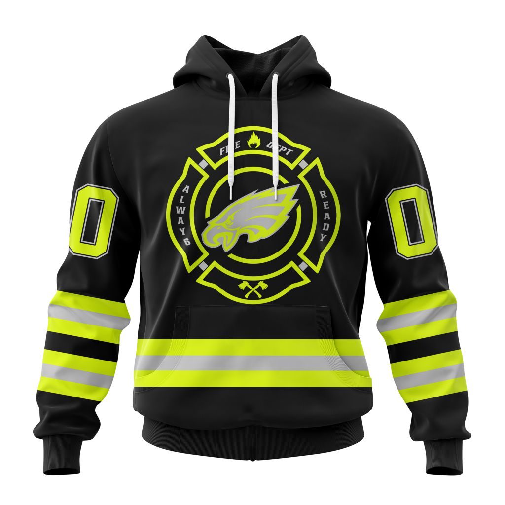 Personalized Nfl Philadelphia Eagles Special Firefighter Uniform Design Hoodie