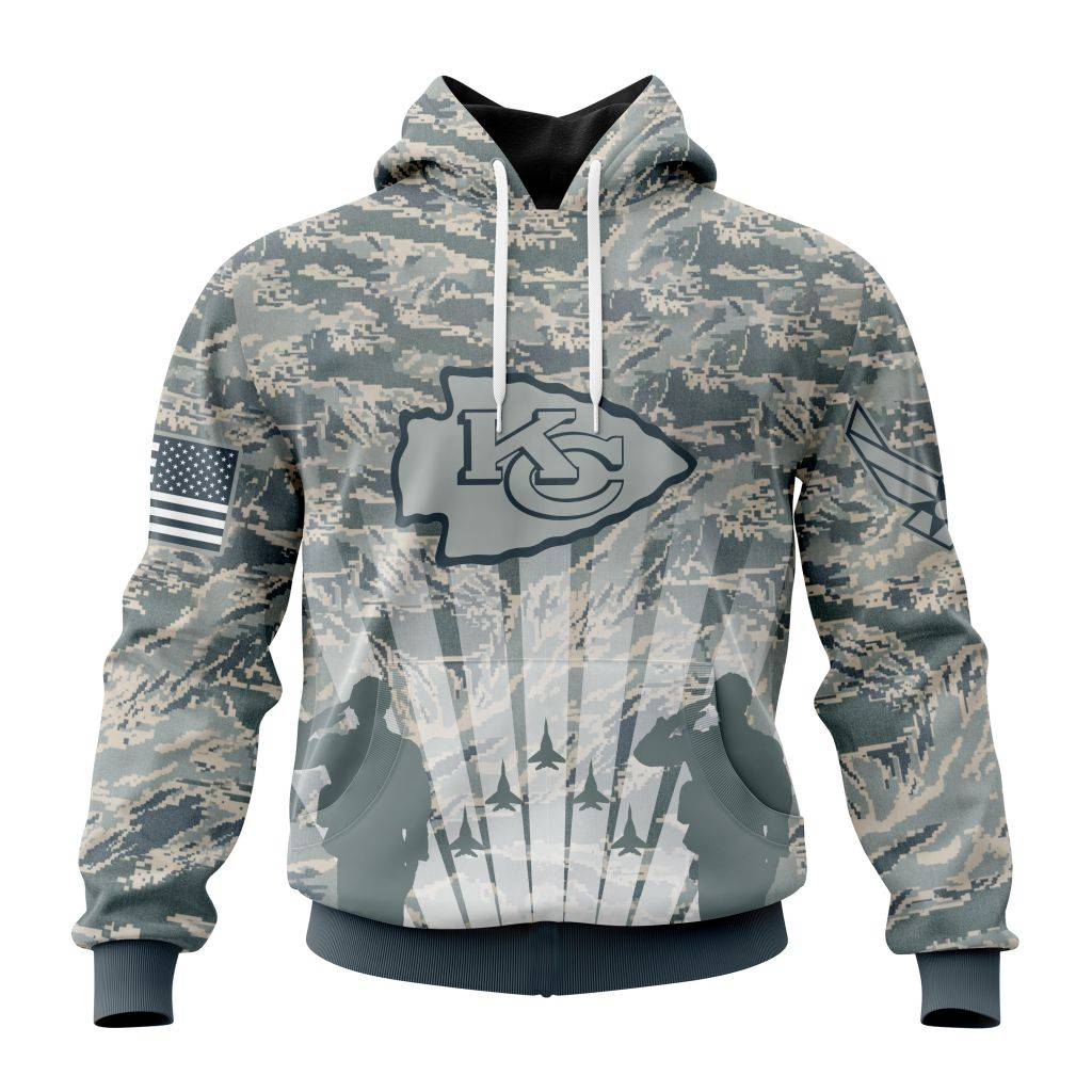 Personalized Nfl Kansas City Chiefs Honor Us Air Force Veterans Hoodie