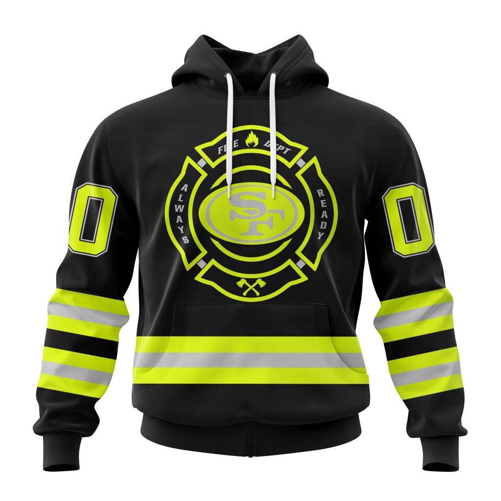Personalized Nfl San Francisco 49Ers Special Firefighter Uniform Design Hoodie