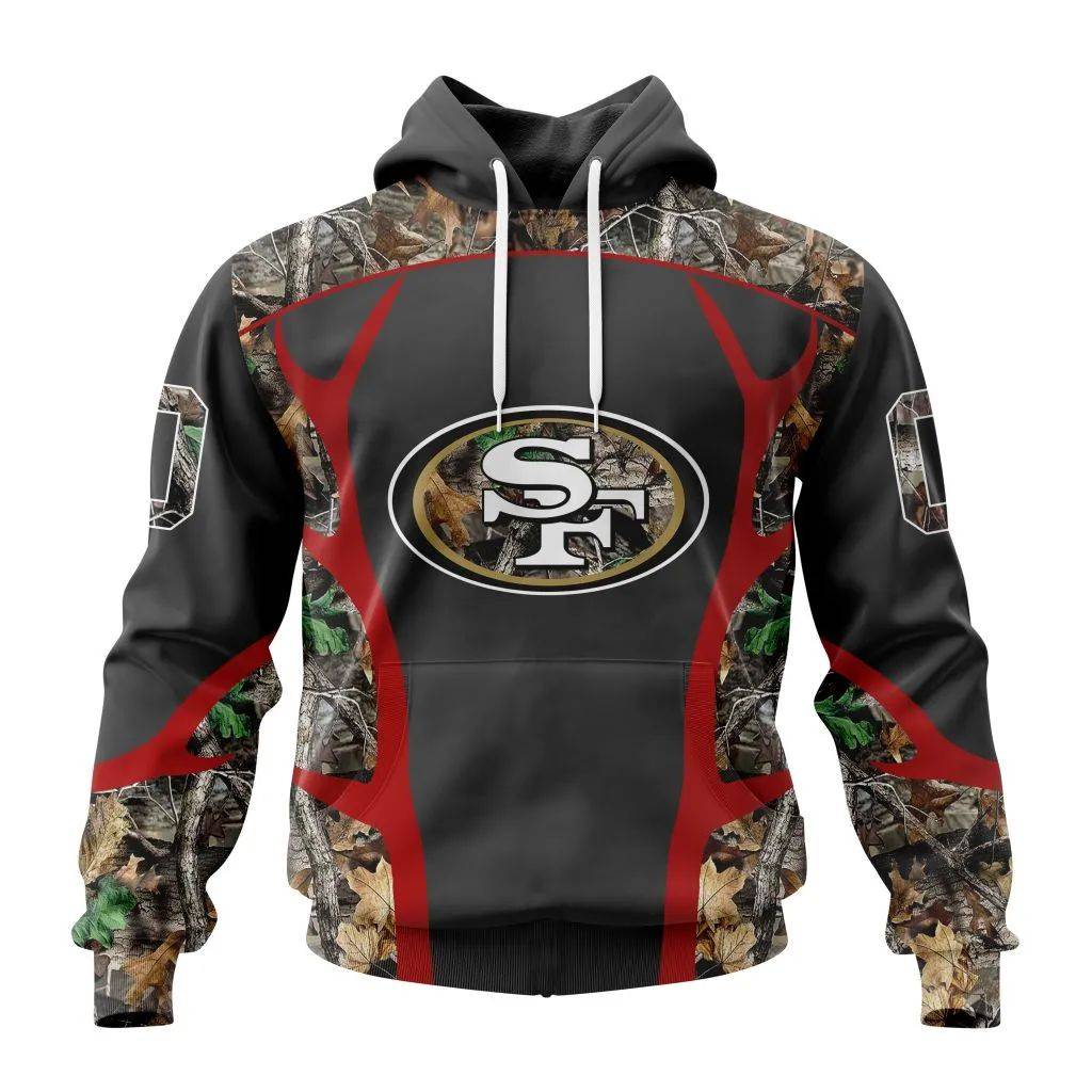 Personalized Nfl San Francisco 49Ers Camo Hunting Design Hoodie