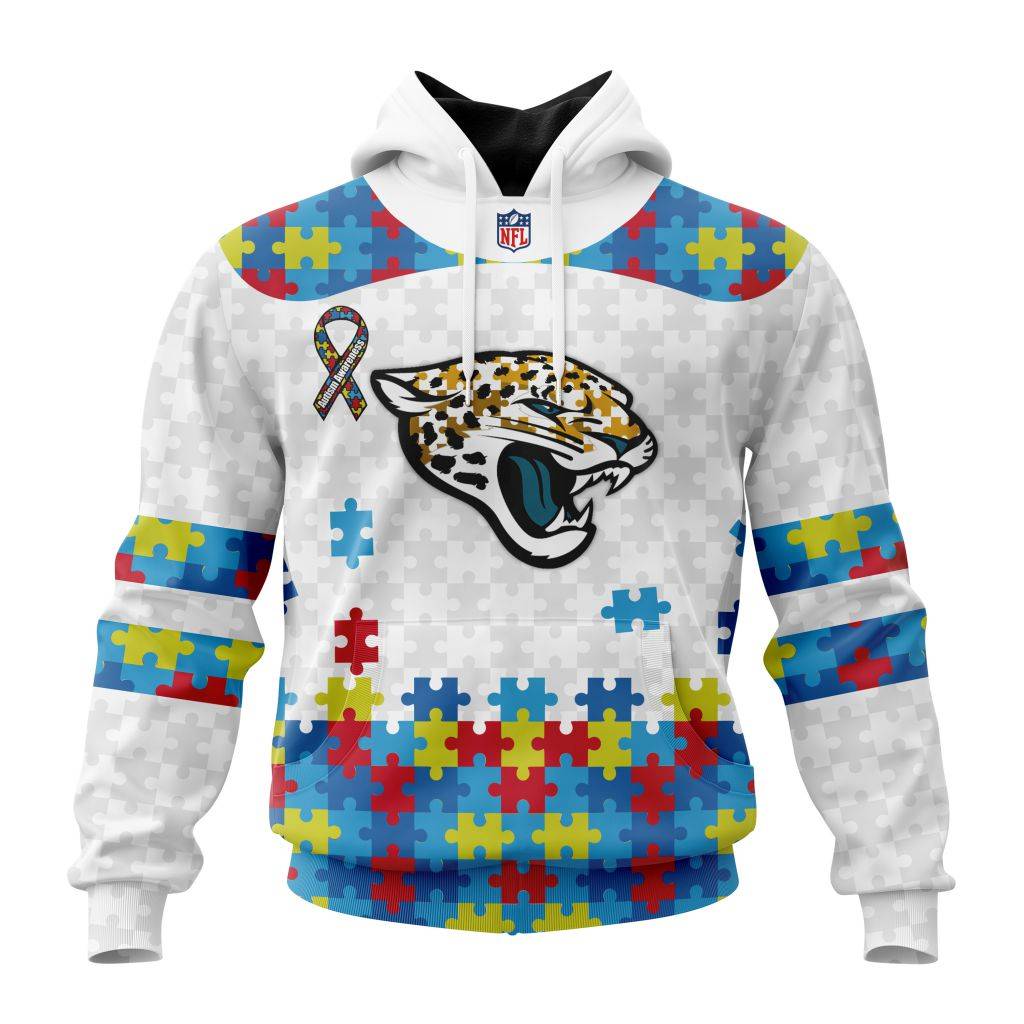 Personalized Nfl Jacksonville Jaguars Autism Awareness Design Hoodie