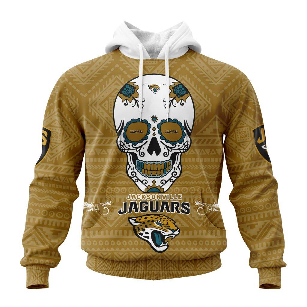 Personalized Nfl Jacksonville Jaguars Specialized Kits For Dia De Muertos Hoodie