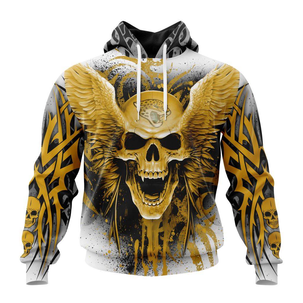 Personalized Nfl Jacksonville Jaguars Special Kits With Skull Art Hoodie