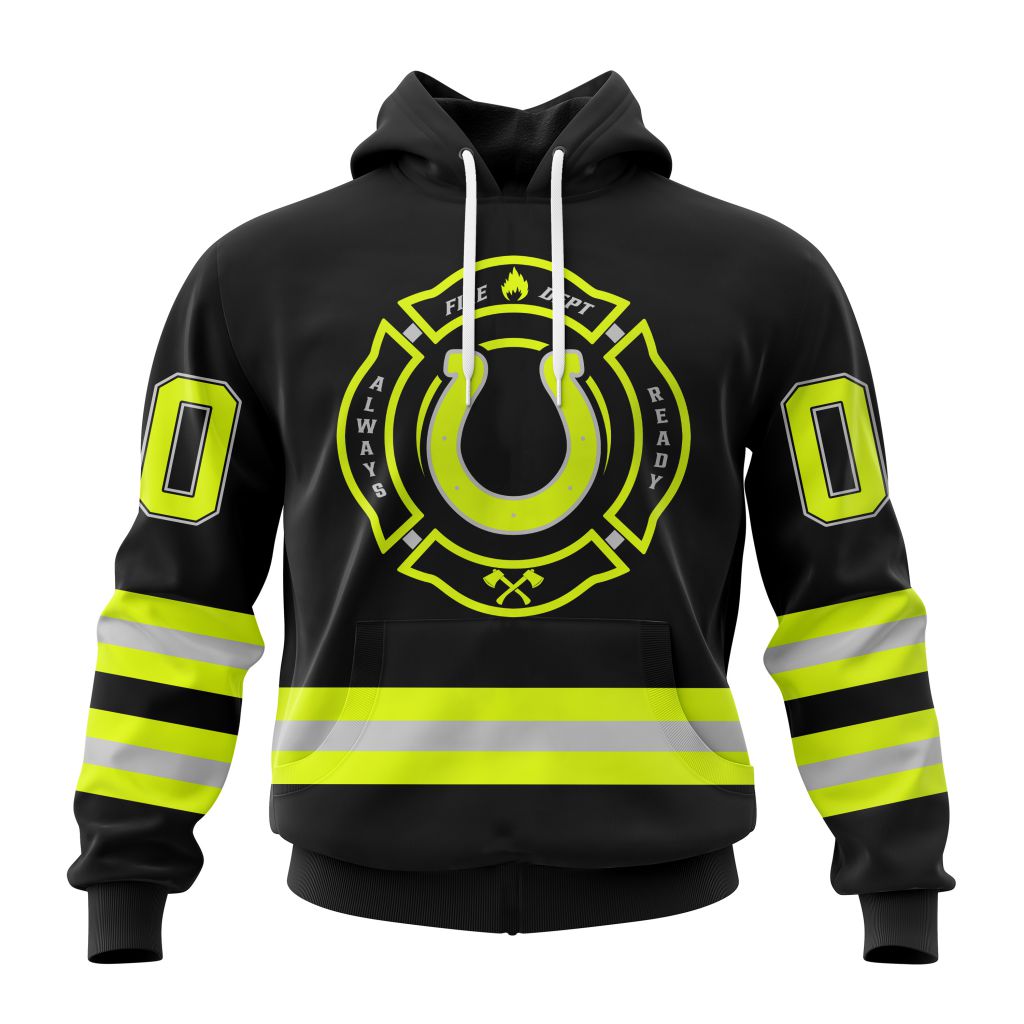 Personalized Nfl Indianapolis Colts Special Firefighter Uniform Design Hoodie