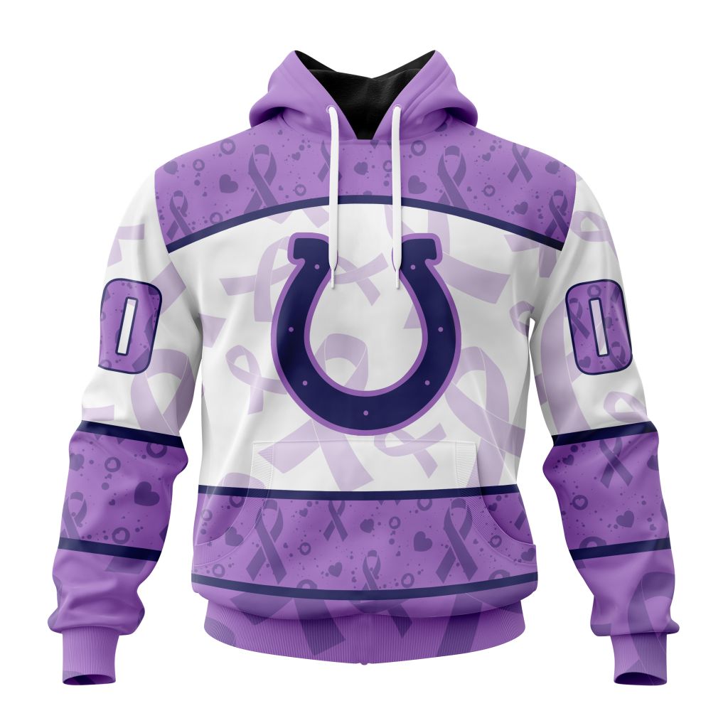 Personalized Nfl Indianapolis Colts Special Lavender Fights Cancer Hoodie