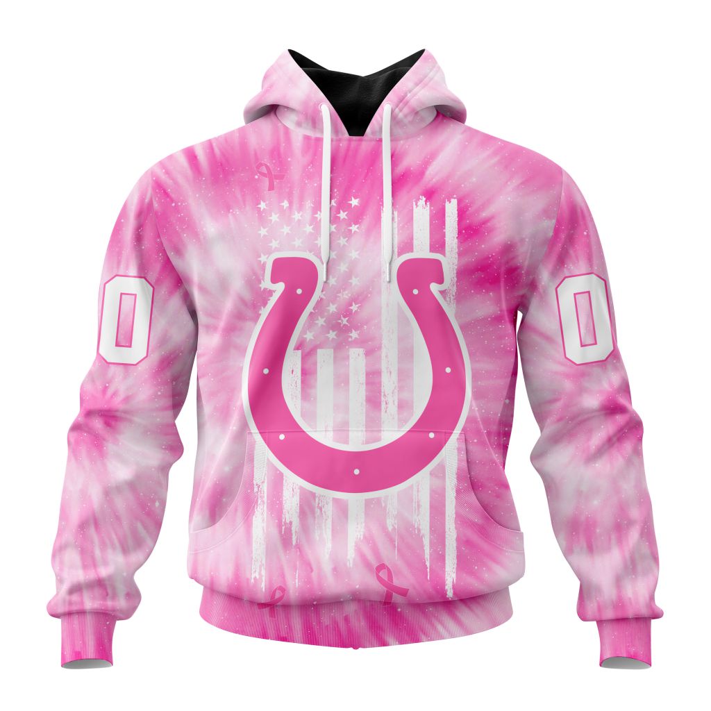 Personalized Nfl Indianapolis Colts Special Pink Tie-Dye Hoodie