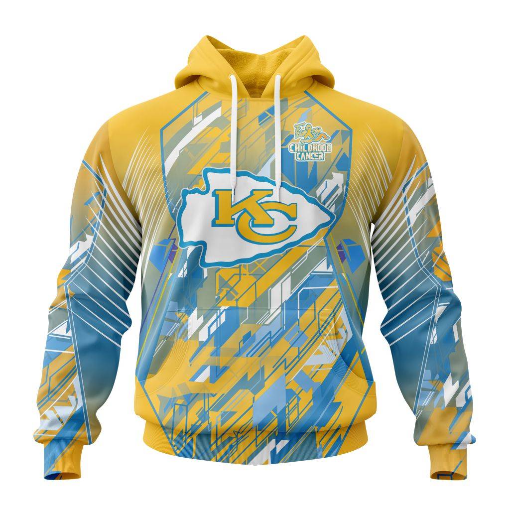 Personalized Nfl Kansas City Chiefs Fearless Against Childhood Cancers Hoodie