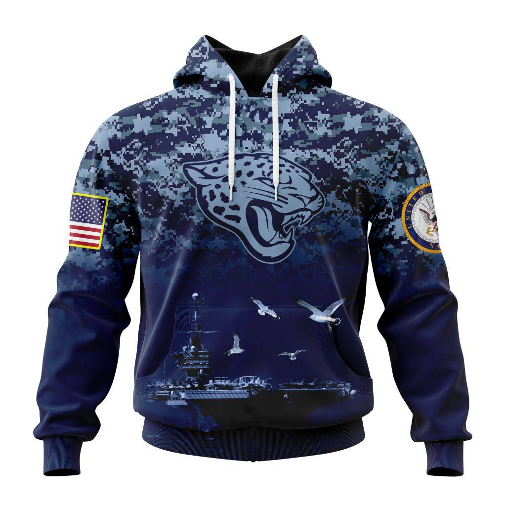 Personalized Nfl Jacksonville Jaguars Honor Us Navy Veterans Hoodie
