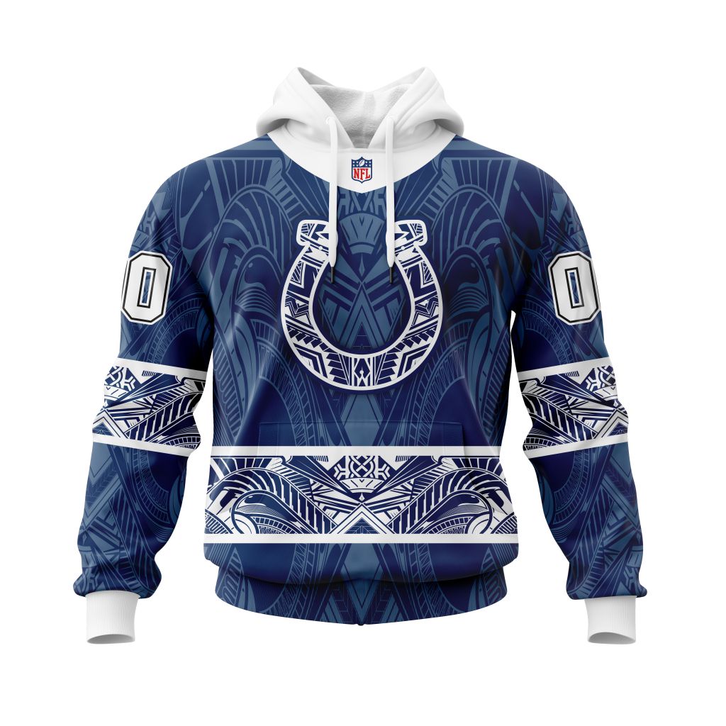 Personalized Nfl Indianapolis Colts Specialized Native With Samoa Culture Hoodie