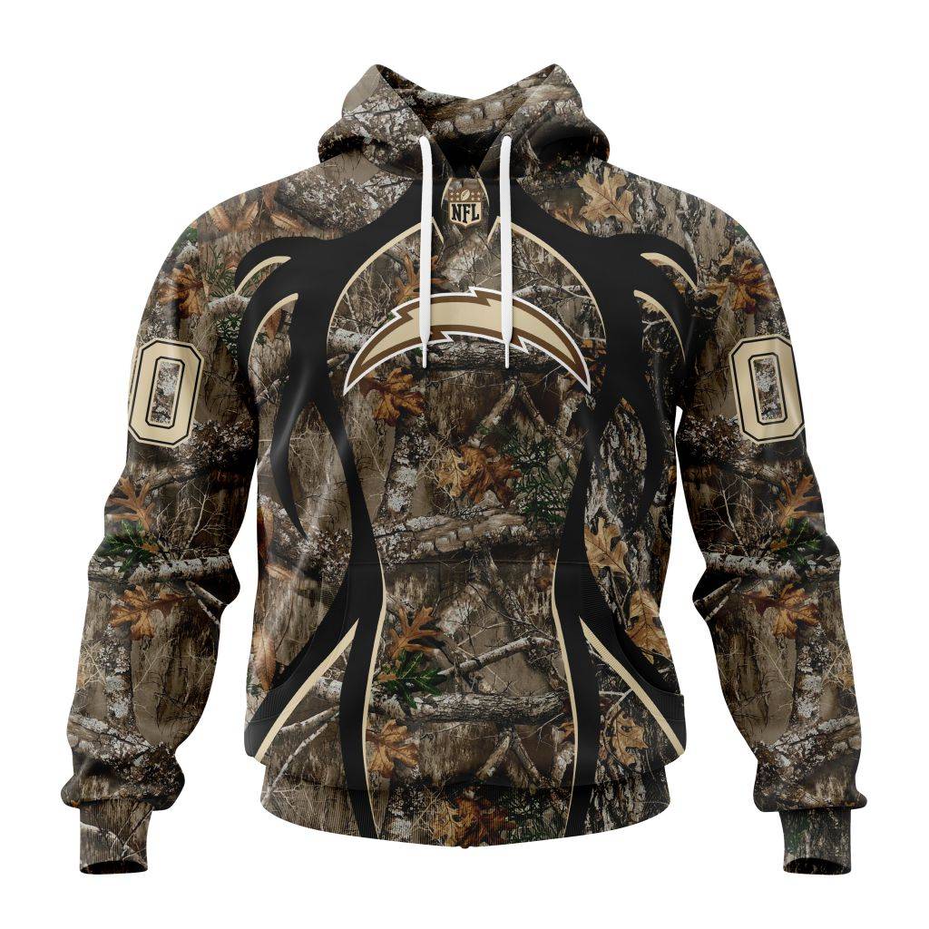 Personalized Nfl Los Angeles Chargers Special Hunting Camo Hoodie