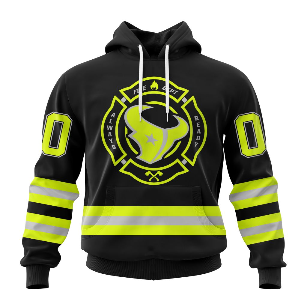 Personalized Nfl Houston Texans Special Firefighter Uniform Design Hoodie
