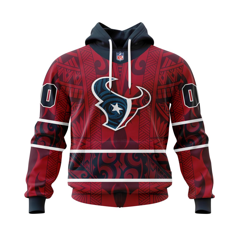 Personalized Nfl Houston Texans Specialized Native With Samoa Culture Hoodie