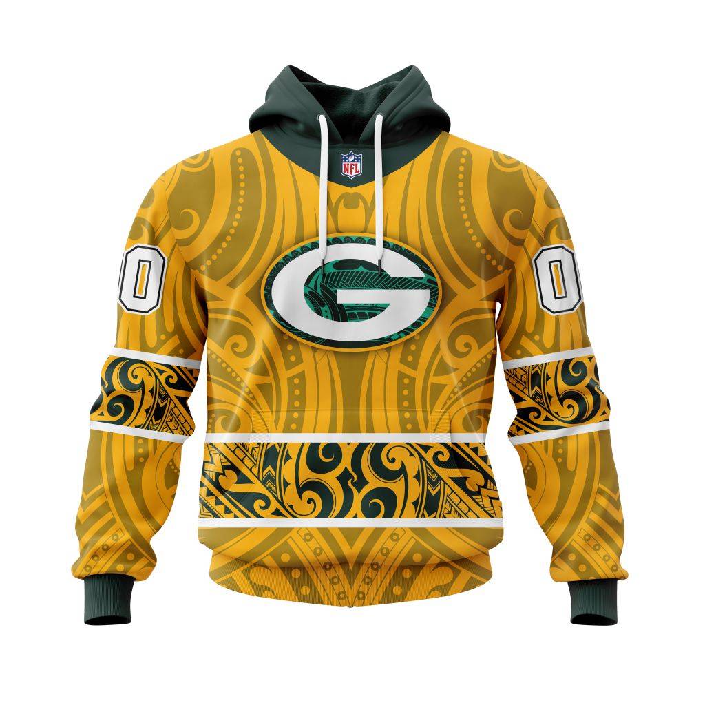 Personalized Nfl Green Bay Packers Specialized Native With Samoa Culture Hoodie