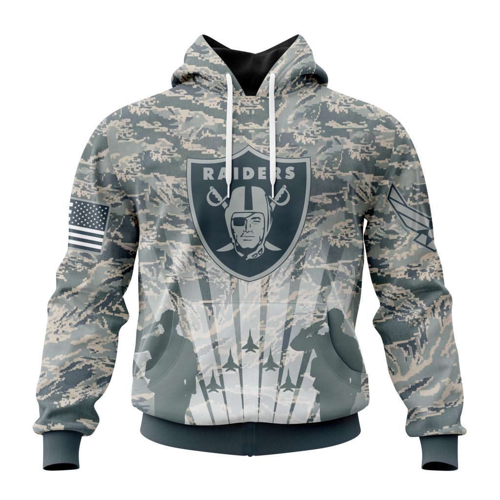 Personalized Nfl Las Vegas Raiders Honor Us Air Force Veterans Hoodie