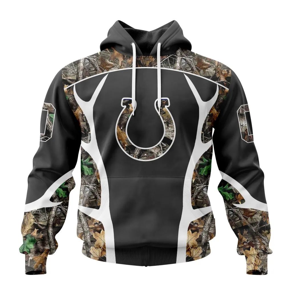 Personalized Nfl Indianapolis Colts Camo Hunting Design Hoodie