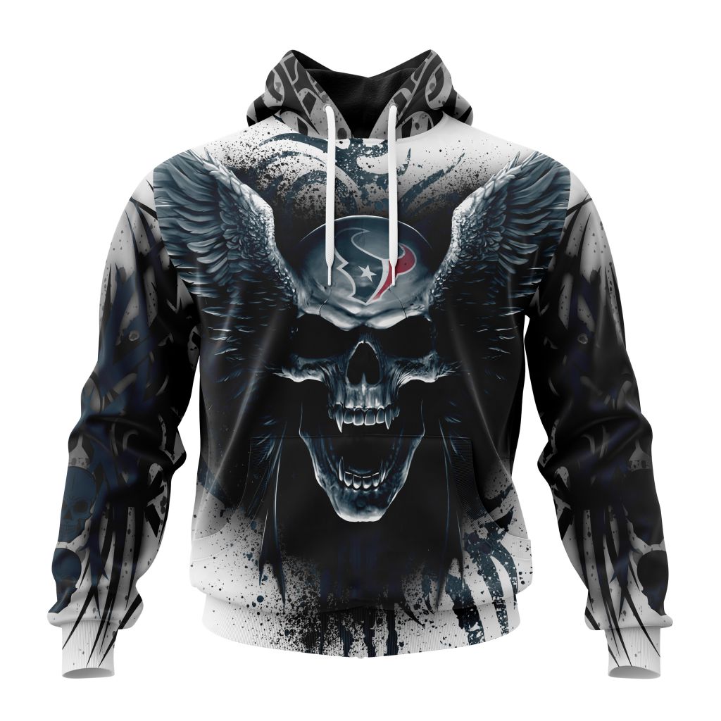 Personalized Nfl Houston Texans Special Kits With Skull Art Hoodie