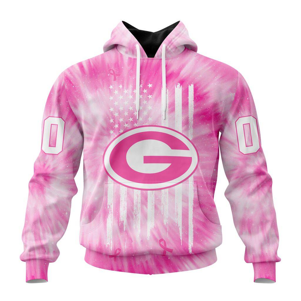 Personalized Nfl Green Bay Packers Special Pink Tie-Dye Hoodie