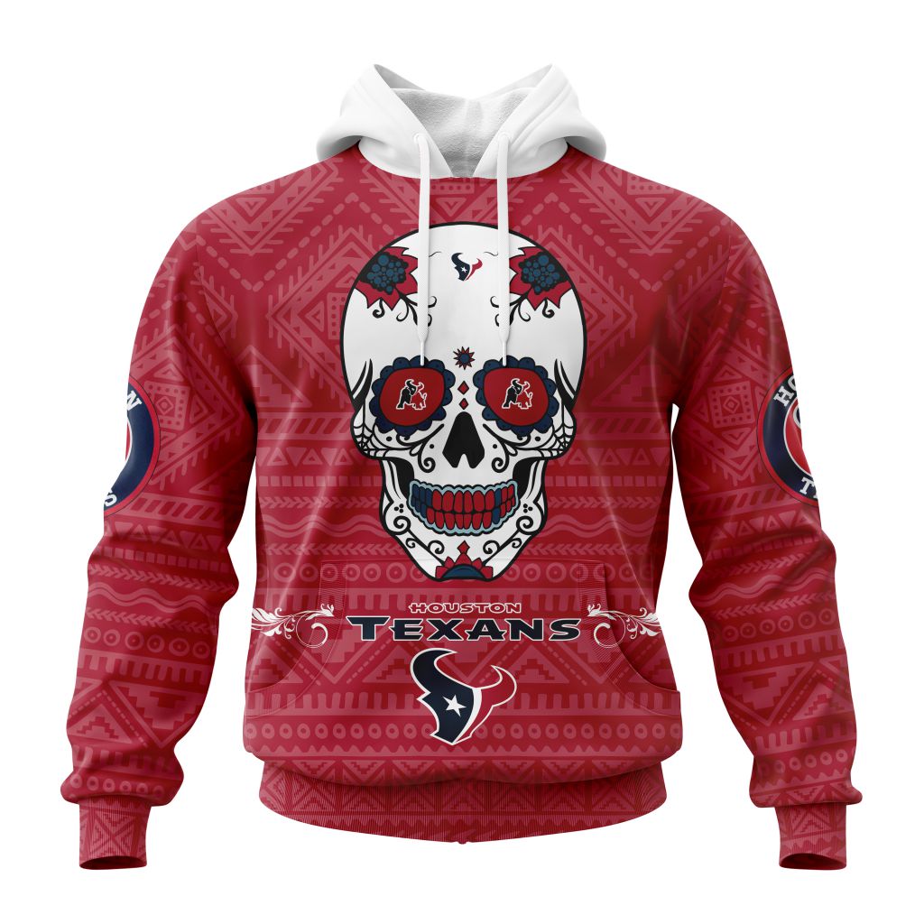 Personalized Nfl Houston Texans Specialized Kits For Dia De Muertos Hoodie